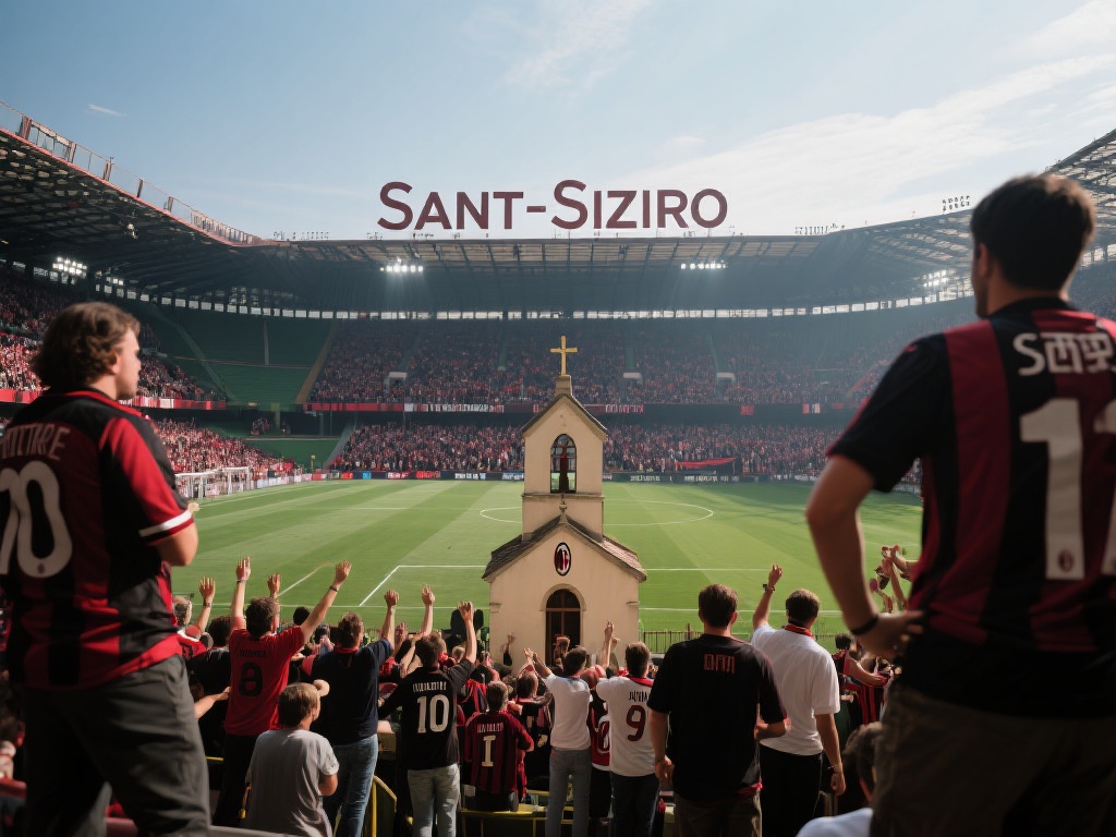 米兰体育主场:圣西罗如何成为足球迷的朝圣之地 (米兰体育主场:圣西罗为何成为足球迷心中的圣地?) 球场的名字“圣西罗”源于附近一座小教堂,而这种历史