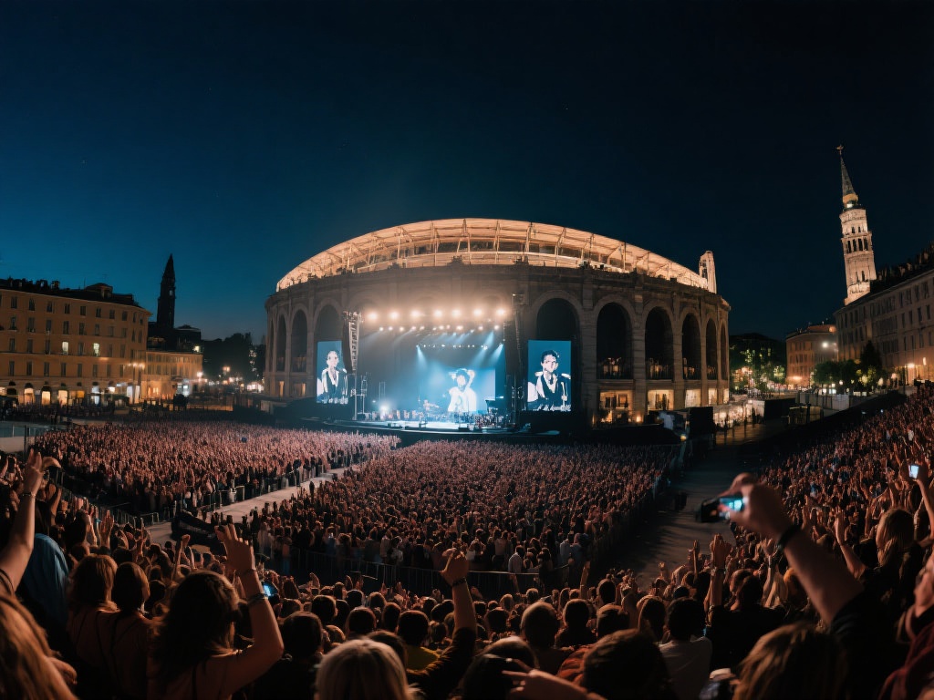 想象一下，当夜幕降临，米兰这座时尚之都的灯光聚焦在